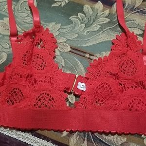Sexy red bralette